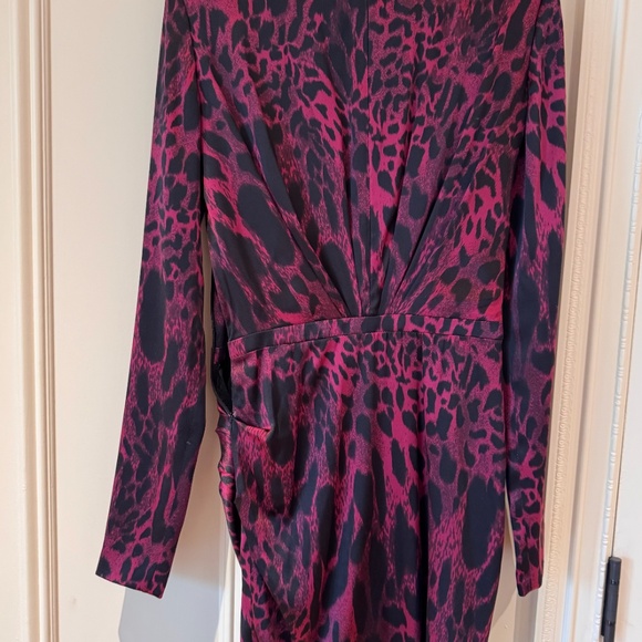 Alexander Vauthier  pink/red leopard print mini Dress size 36 - Picture 5 of 8